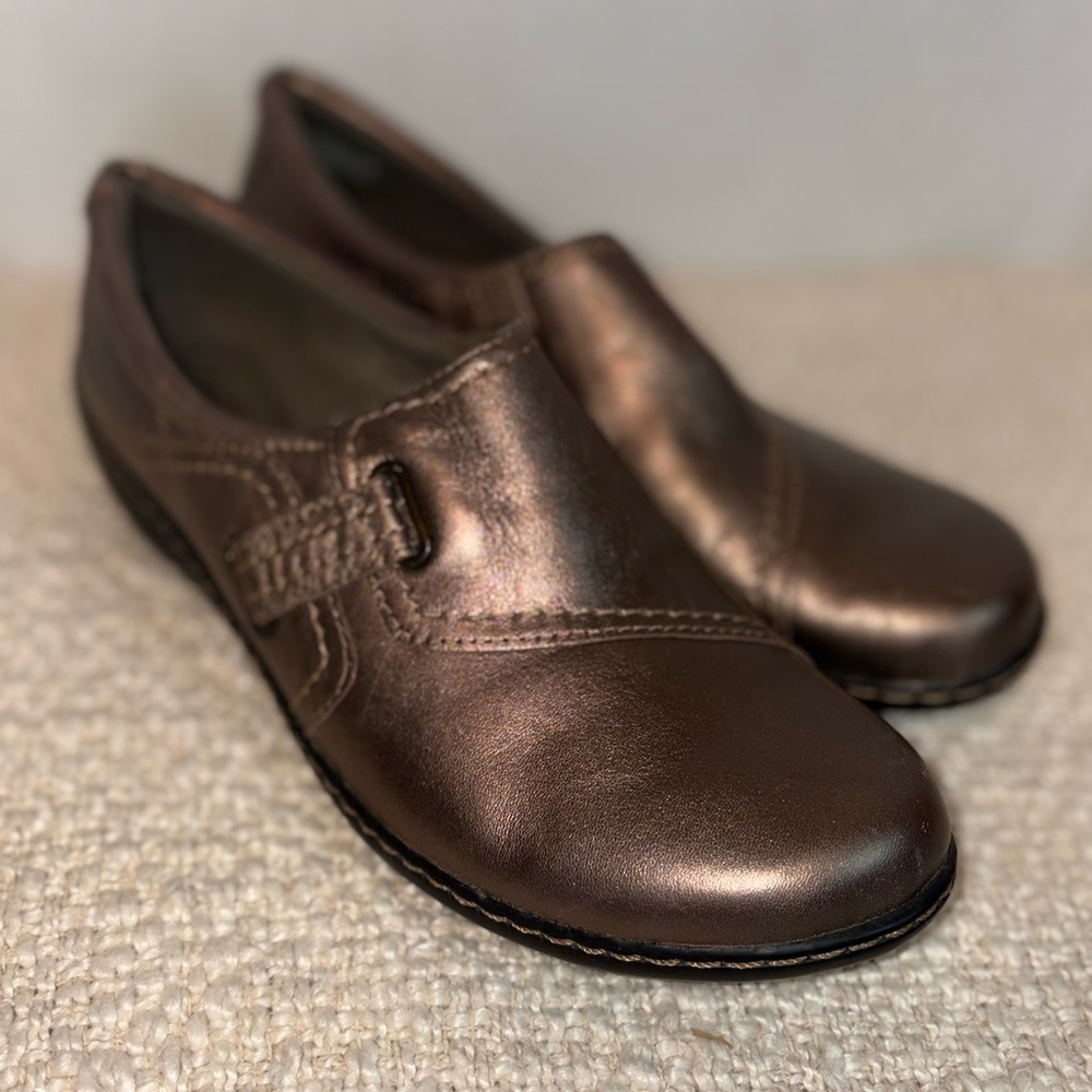 Clarks Pewter Loafers 11 Cheyn Madi